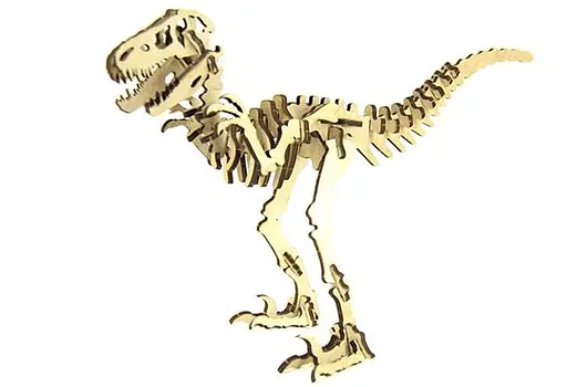 Дерев'яний конструктор динозавр ВЕЛОЦИРАПТОР - фото 1