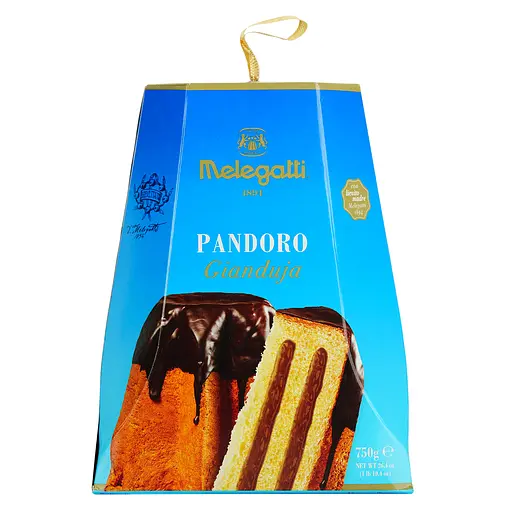 Кекс Melegatti Pandoro Gianduia з шоколадно-горіховим кремом 750 г - фото 2