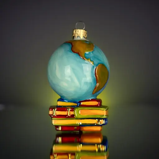 Ялинкова прикраса Різдвяні історії Глобус школяра скло (4820001045345) - фото 3