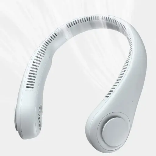 Портативний вентилятор обруч на шию Bladeless Neck Cooler 16 годин роботи 3 режими обдування - фото 3