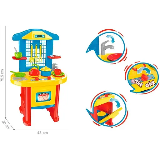 Игровая кухня Technok Toys 3 Технок (2124), 18 предметов - фото 3