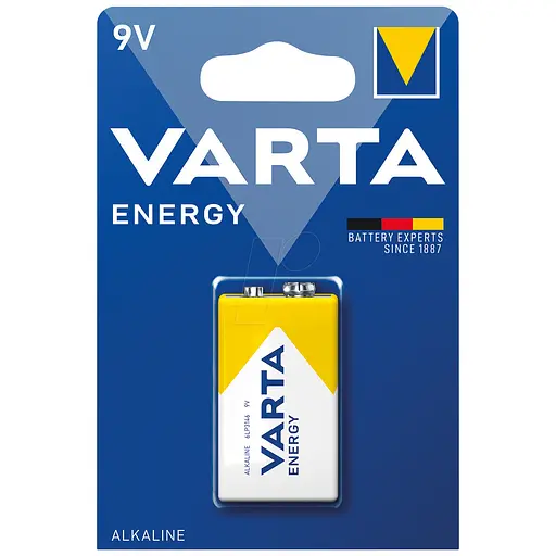 Батарейка Varta Energy 6F22 щелочная 9V