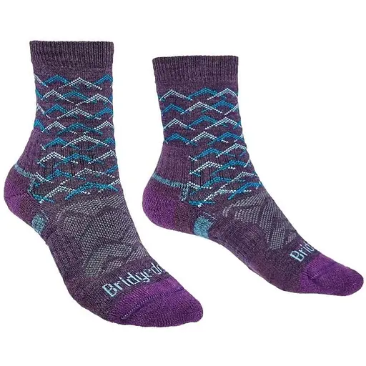 Шкарпетки Bridgedale Hike LW Endurance Ankle Wmn Pattern Purple S (1053-710097.125.S)