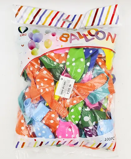 Набір латексних повітряних кульок Горох, 100 шт., 30 см, 302-2