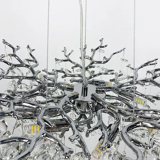 Изысканная серебряная люстра DIAMINA с хрустальными камнями Ст. 33007 CH | Line F - фото 6