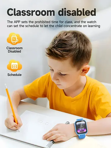 Детские смарт-часы с сим-картой Hoco Y101 с поддержкой 4G и Wi-Fi голубые - фото 7