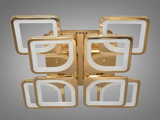 Светодиодная люстра смарт светильник с ИК пультом, 115W, золото - фото 3