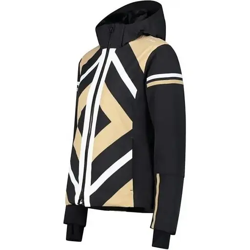 Куртка CMP Women's Geometric Patterned Ski Jacket Black/Beige L (1097-32W0256-04UM 42) - фото 2