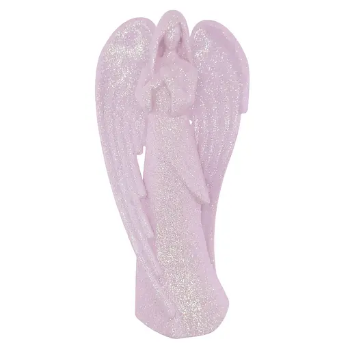 Новорічна підвіска MIS LT Янгол молиться-2 7х2,5х13,5 см рожевий - фото 1