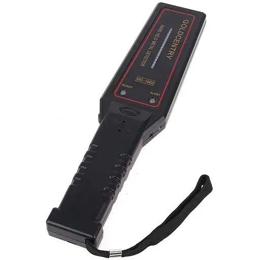 Ручной металлодетектор - досмотровый металлоискатель Goldcentry GC-1002 со шкалой уровня сигнала