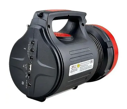 Переносной фонарь прожектор Yajia YJ-1908T аккумуляторная мощная солнечная панель три лампы - фото 6