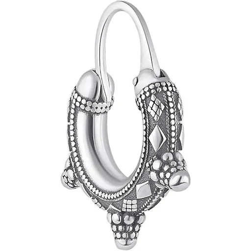 Серебряная мужская моносерьга Umax Казацкая. 20519