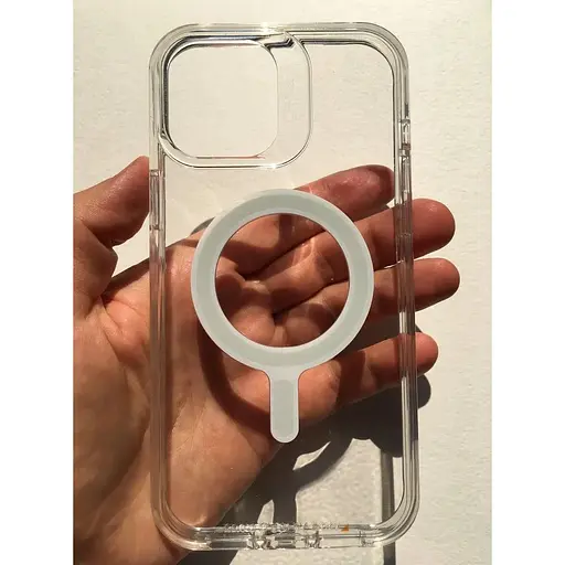 Оригинальный противоударный чехол Gear4 Crystal Palace MagSafe для iPhone 12 Mini Прозрачный 702008198 - фото 4
