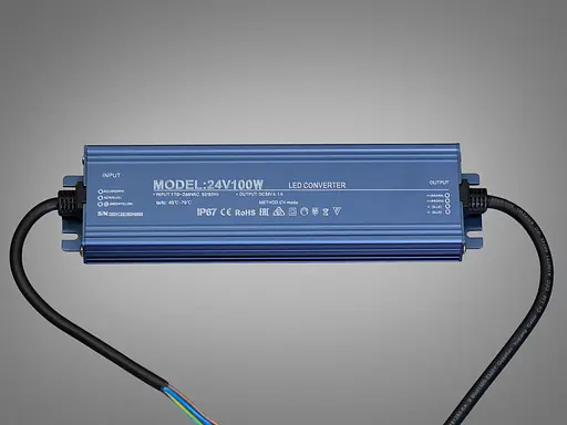 Блок живлення 24В, для підключення LED стрічки, 100Вт, 4.17А - фото 1