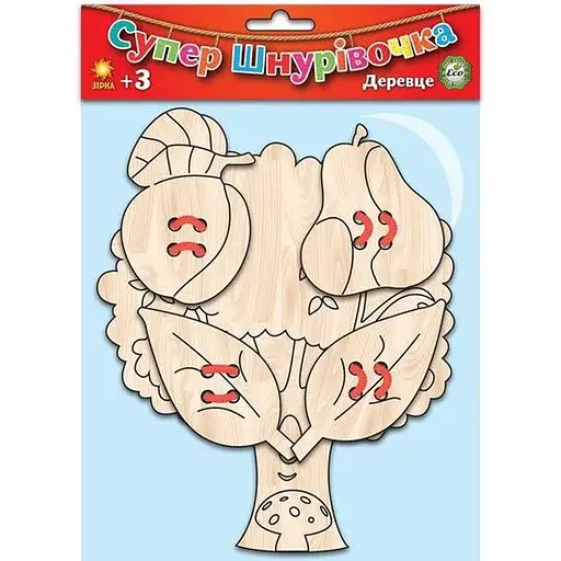 Игрушка для развития Супер шнуровочка. Деревце