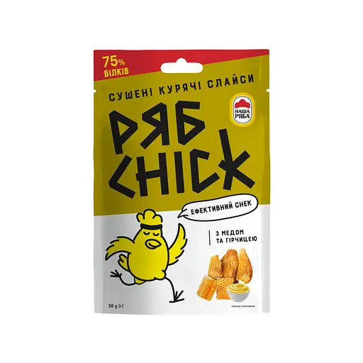 Слайси курячі РябChick сушені з гірчицею та медом 30 г (905503)