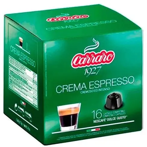 Кофе в капсулах Dolce Gusto Carraro Crema Espresso, 16 шт - фото 1