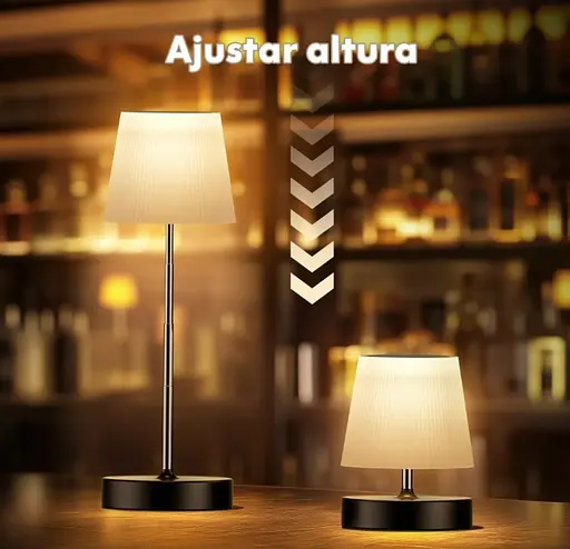 Бездротова сенсорна настільна лампа ZJ329B з регулюванням яскравості - фото 6