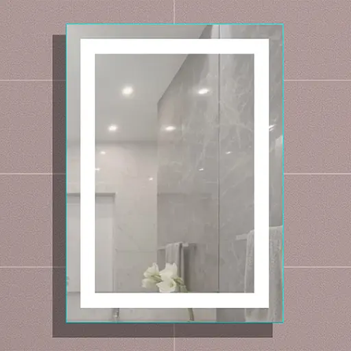 Дзеркало Nautilus Duble 80x70 см LED, універсальний монтаж DOUBLE 800x700 Mr-U - фото 1