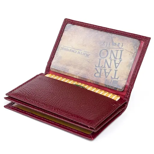 Женский кожаный кошелек-визитница ST Leather 10х6.5х1 см acs0015958 - фото 3