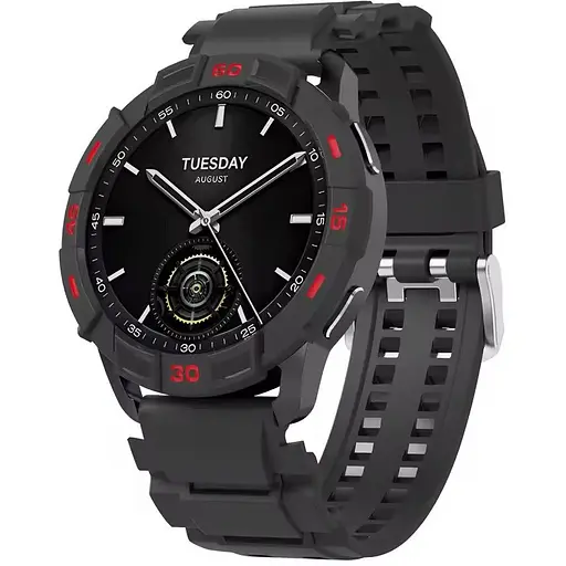 Безель Sikai для смартгодинника Xiaomi Watch S3 Black-red Sport