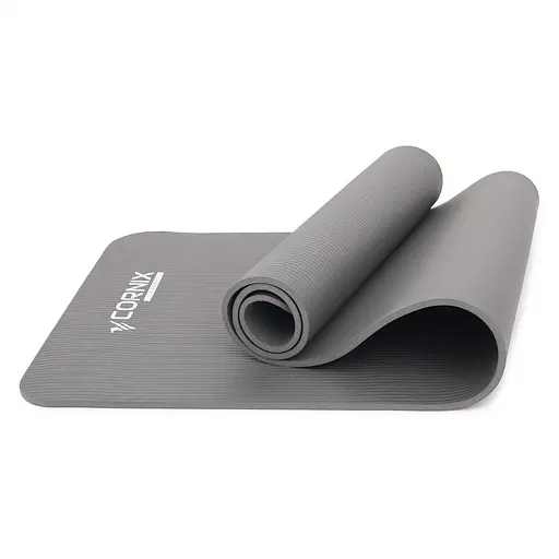 Коврик спортивный Cornix NBR 183 x 61 x 1 cм для йоги и фитнеса XR-0012 Grey - фото 2