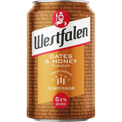 Напиток солодовый Westfalen Dates and Honey сильногазированный 0.33 л