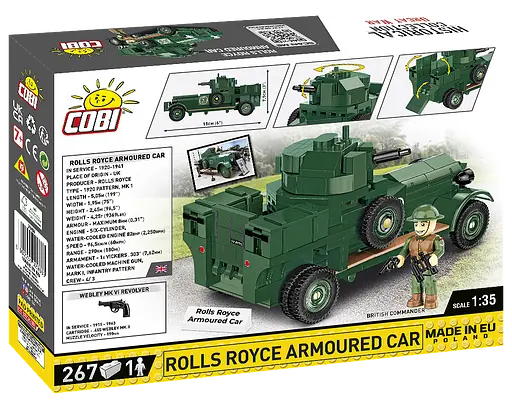 Конструктор Cobi автомобіль Rolls Royce Armoured car 1920 MK1 1:35 2988 - фото 7