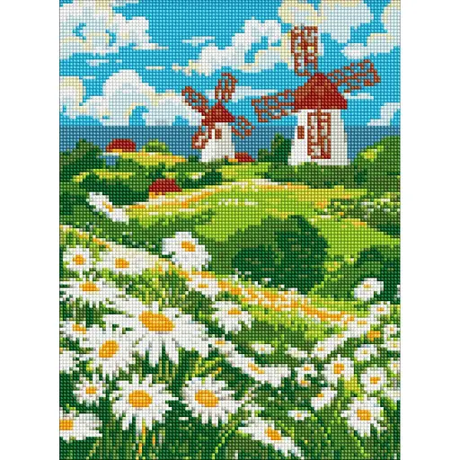 Алмазная мозаика Поле ромашек ©art_selena_ua AMO8148, 30х40 см