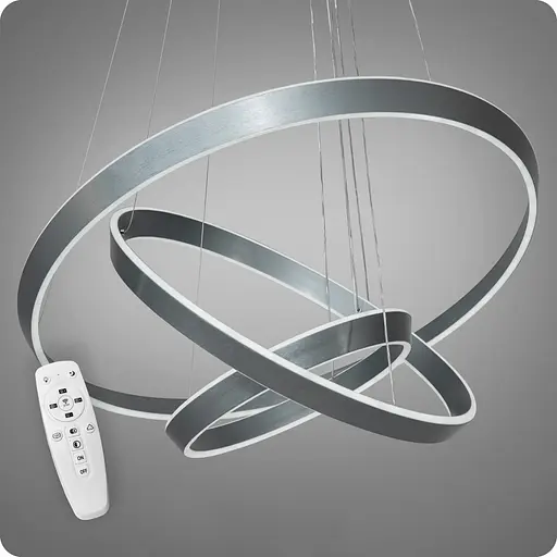 Люстра підвісна 517 Dlight 3color с пультом 260Вт Сірий (01994) - фото 1