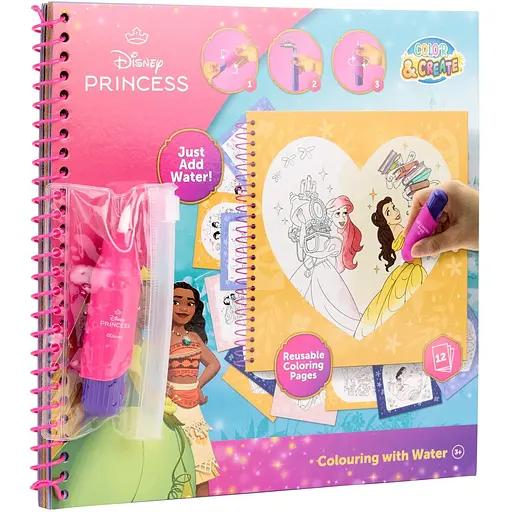 Розмальовка Disney Princess водна 22.5 х 22.5 см (DP252390) - фото 3