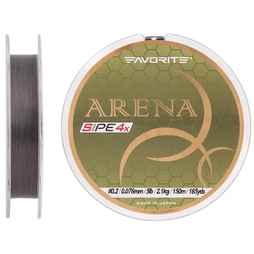 Шнур Favorite Arena PE 150м (silver gray) 0.2/0.076 мм 5 lb/2.1 кг