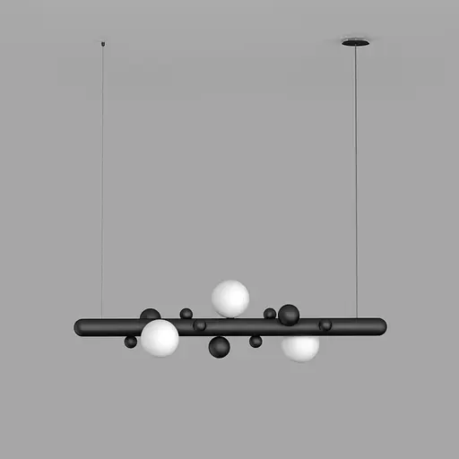 Підвісний світильник Babich Studio Lunar 900 Black (RAL 9005) - фото 1