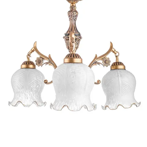 Люстра підвісна Brille класична E27 60W PB (BKL-038S/3) - фото 5