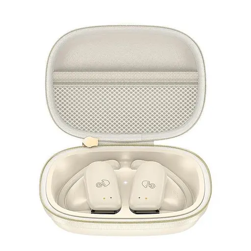 Беспроводные TWS наушники Hoco EA2 открытые |BT5.3, 60/390mAh, 6h| milky white - фото 2