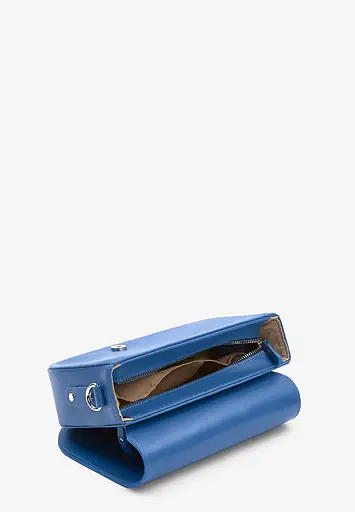 Женская кожаная сумка Ruby L ярко-синяя - фото 6