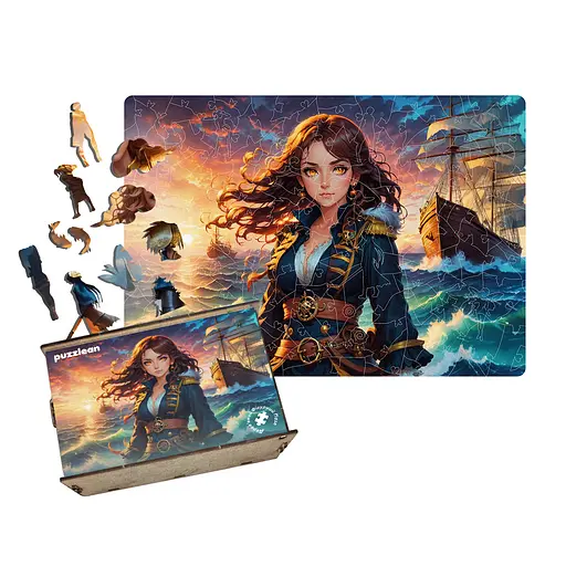 Пазл деревянный Аниме Морская Путешествие, А2, Деревянная коробка 300+ элементов