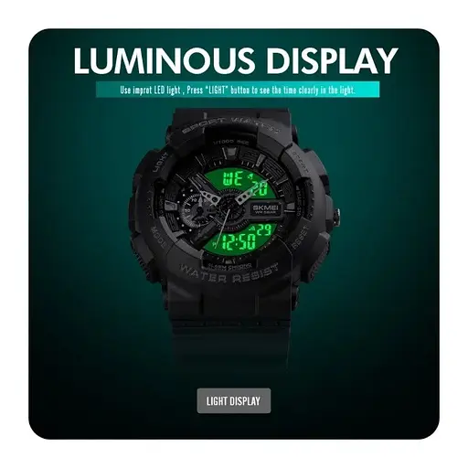 Наручний годинник чоловічий Skmei 1688 Black, 1688BK (17158) - фото 7