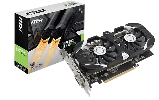 Видеокарта GeForce GTX 1050 Ti 4GB MSI OC (GTX 1050 Ti 4GT OC) Б/У - фото 1