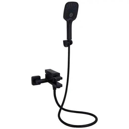 Смеситель для ванны Qtap Gemini QTGEM259BLM45682 Black Matt - фото 1