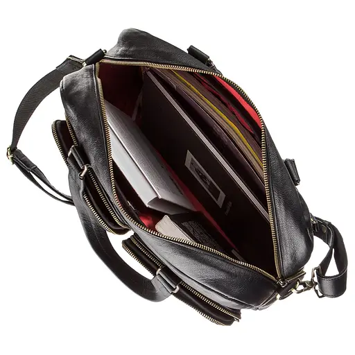 Чоловіча шкіряна сумка для ноутбука SHVIGEL 37х29х7,5 см sum0012791 - фото 4