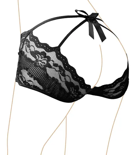 Трусики Cottelli Collection Panties M чорний - фото 4