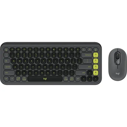 Комплект (клавиатура, мышь) беспроводной Logitech Pop Icon Combo Graphite (920-013156)