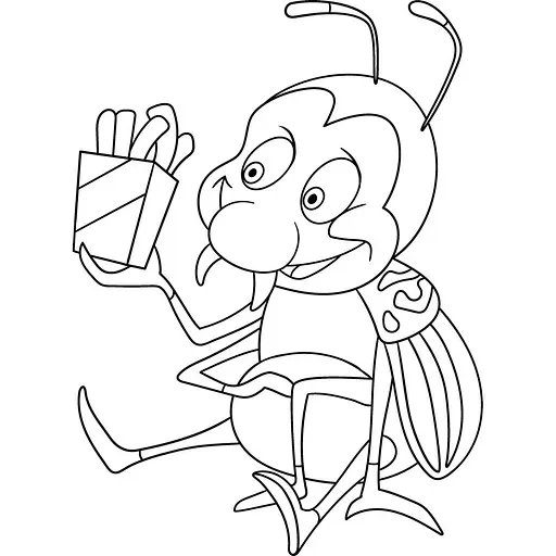 Роспись на холсте "Колорадский жучок" 15054-AC 25x30 см - фото 2