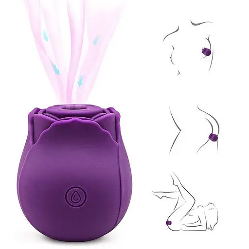 Клиторальный вакуумный вибратор Red Rose Фиолетовый - Вибраторы - фото 2