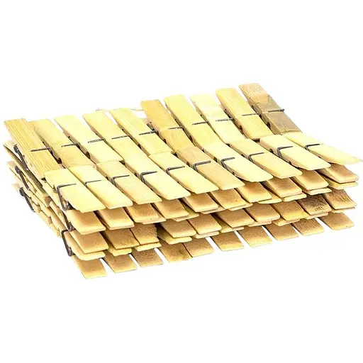 Прищіпки для білизни "Бамбук" малі 20 шт, 6см X2-240 20 шт. в уп.