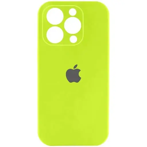 Чохол Epik Silicone Case Full Camera Protective (AA) для Apple iPhone 13 Pro (6.1) Кислотно-зелений/Acid Green - фото 1