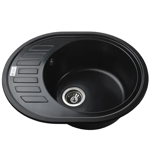 Гранитная мойка Mira ARNICA черная для кухни устойчивая к царапинам безопасная для продуктов - фото 3