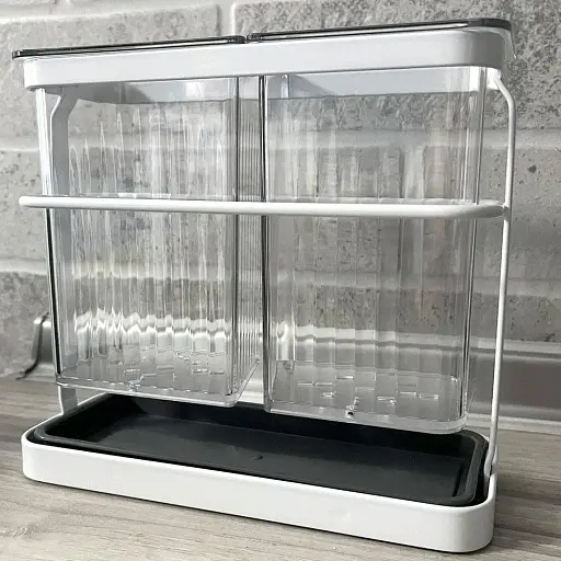 Сушка для столовых приборов Lemax с поддоном белая (LF-1722) - фото 8