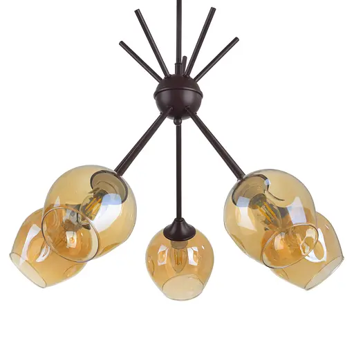 Люстра стельова Brille класична E27 60W BR (LK-677C/5) - фото 2